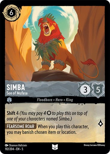 Simba - Son of Mufasa (Non - foil ) - Con T de Tlacuache - Ravensburger