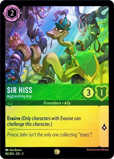 Sir Hiss - Aggravating Asp (Cold Foil) - Con T de Tlacuache - Ravensburger