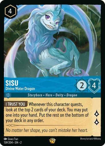 Sisu - Divine Water Dragon (Non - foil) - Con T de Tlacuache - Ravensburger