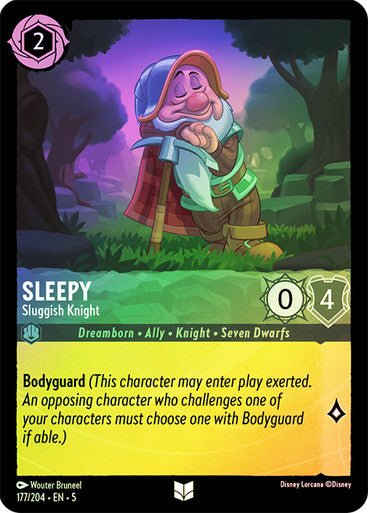 Sleepy - Sluggish Knight (Cold Foil ) - Con T de Tlacuache - Ravensburger