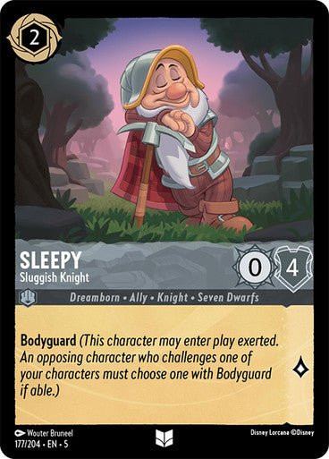 Sleepy - Sluggish Knight (Non - foil ) - Con T de Tlacuache - Ravensburger