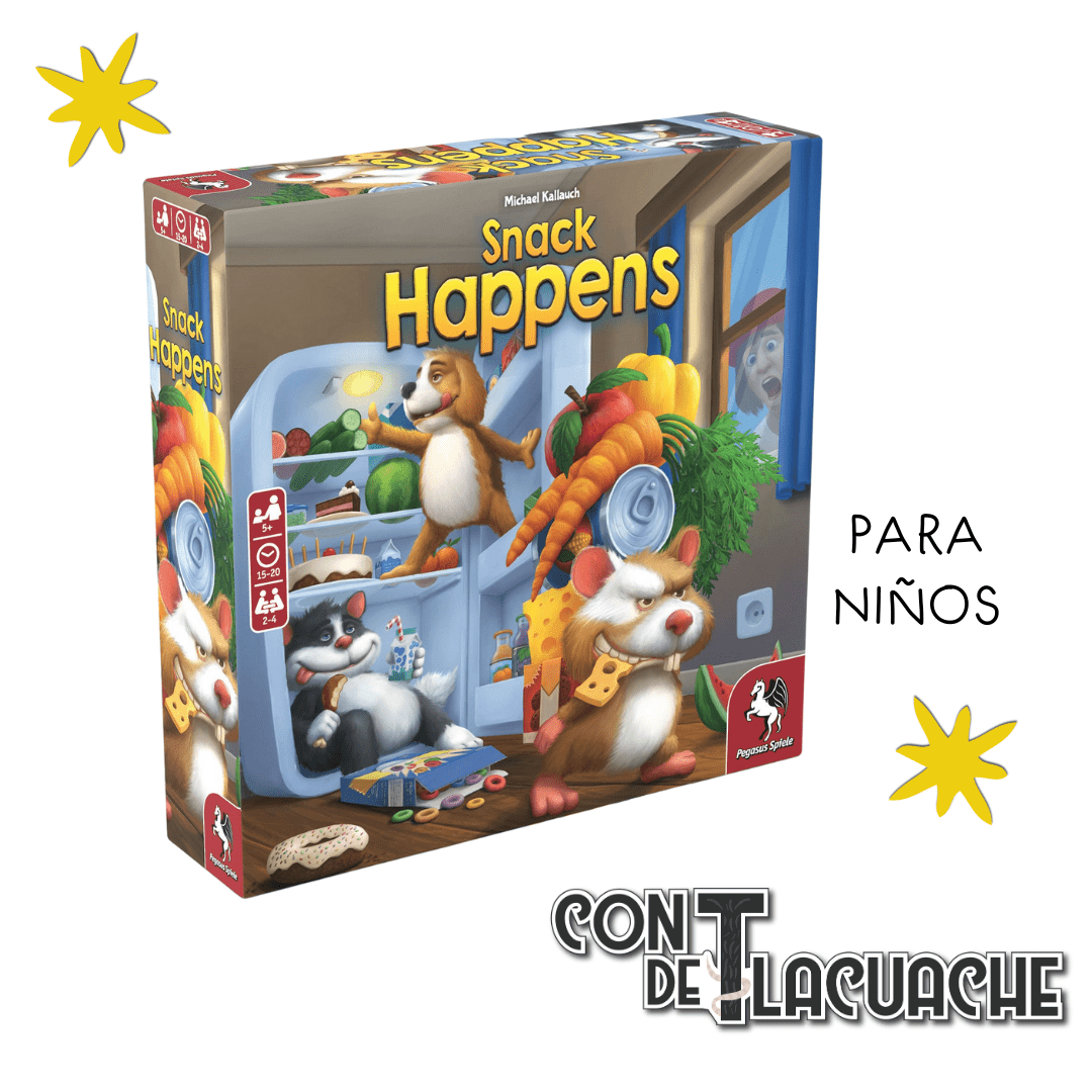 Snack Happens | Pegasus Spiele - Con T de Tlacuache - Pegasus Spiele