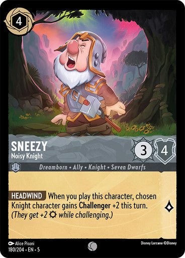 Sneezy - Noisy Knight (Non - foil ) - Con T de Tlacuache - Ravensburger
