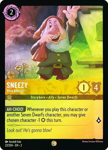 Sneezy - Very Allergic (Cold Foil) - Con T de Tlacuache - Ravensburger