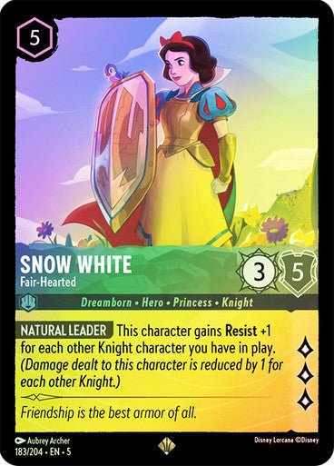 Snow White - Fair - Hearted (Cold Foil ) - Con T de Tlacuache - Ravensburger