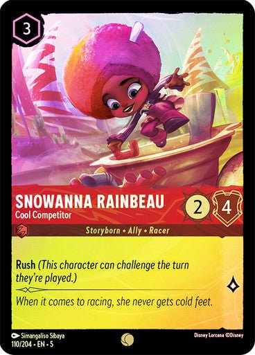 Snowanna Rainbeau - Cool Competitor (Cold Foil ) - Con T de Tlacuache - Ravensburger