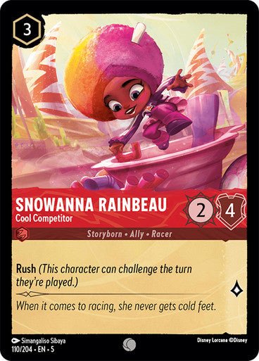 Snowanna Rainbeau - Cool Competitor (Non - foil ) - Con T de Tlacuache - Ravensburger