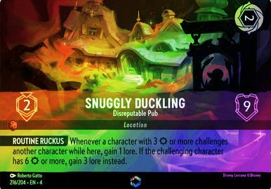 Snuggly Duckling - Disreputable Pub ( Inkwash Foil ) | Ravesburger - Con T de Tlacuache - Ravensburger