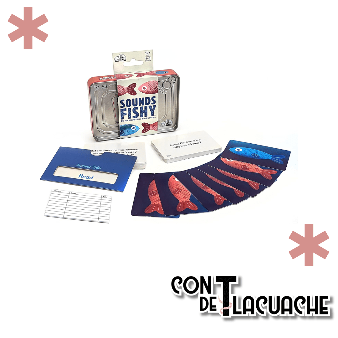 Sounds Fishy Travel Tin | Big Potato Games - Con T de Tlacuache - Big Potato Games