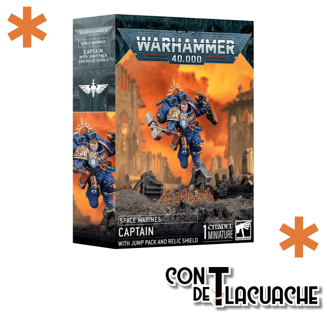 Space Marine Captain With Jump Pack & Relic Shield | Games Workshop - Con T de Tlacuache - Games Workshop