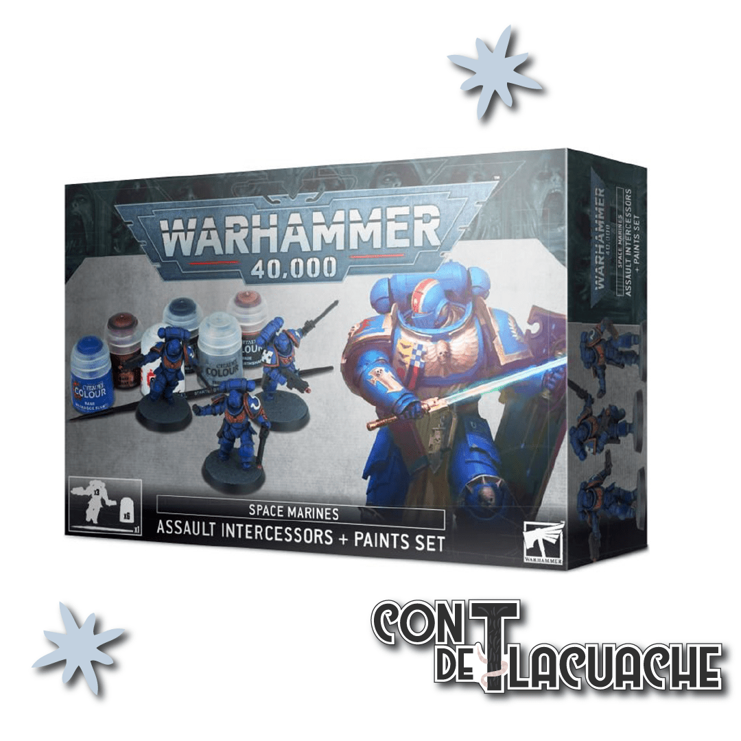 Space Marines Assault Intercessors Paint Set | Games Workshop - Con T de Tlacuache - Games Workshop