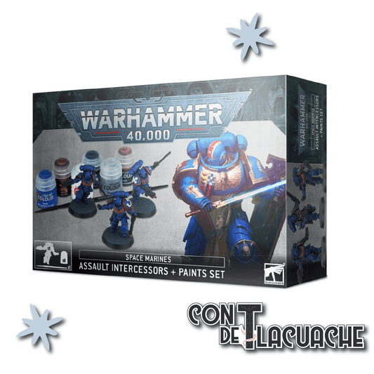 Space Marines Assault Intercessors Paint Set | Games Workshop - Con T de Tlacuache - Games Workshop