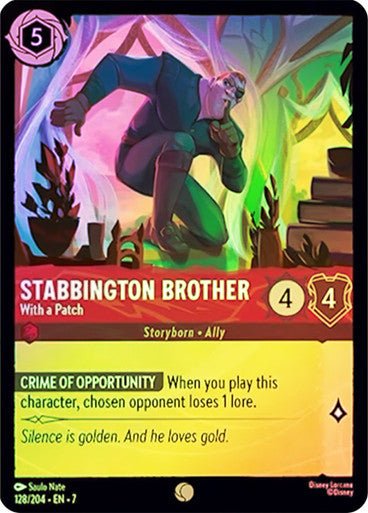 Stabbington Brother - With a Patch (Cold Foil) - Con T de Tlacuache - Ravensburger