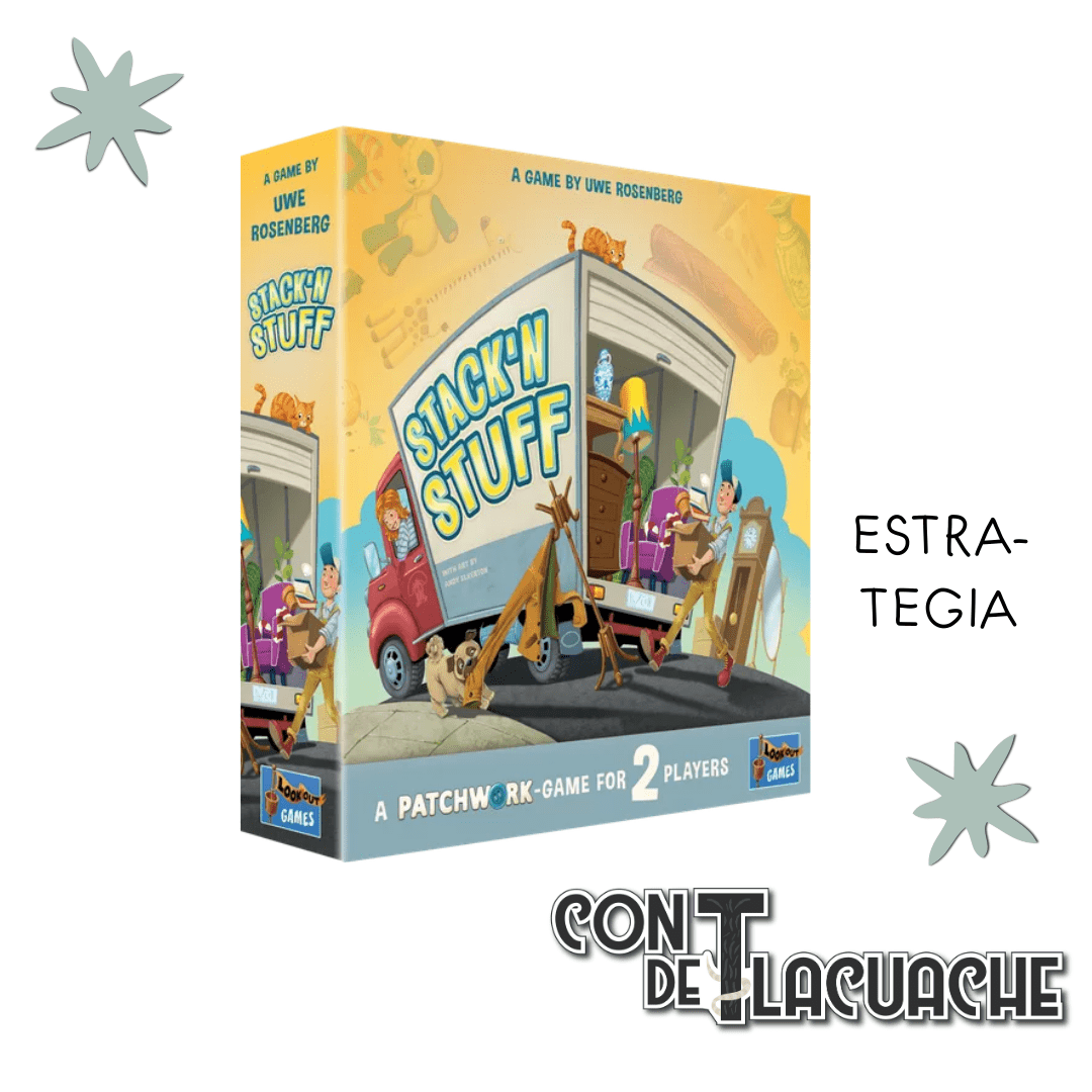 Stack'n Stuff: A Patchwork Game | Lookout Games - Con T de Tlacuache - Lookout Games