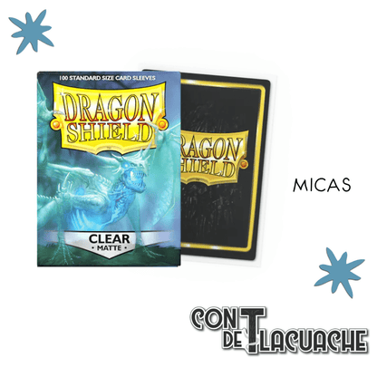 Standard Matte Clear (100) | Dragon Shield Sleeves - Con T de Tlacuache - Dragonshield