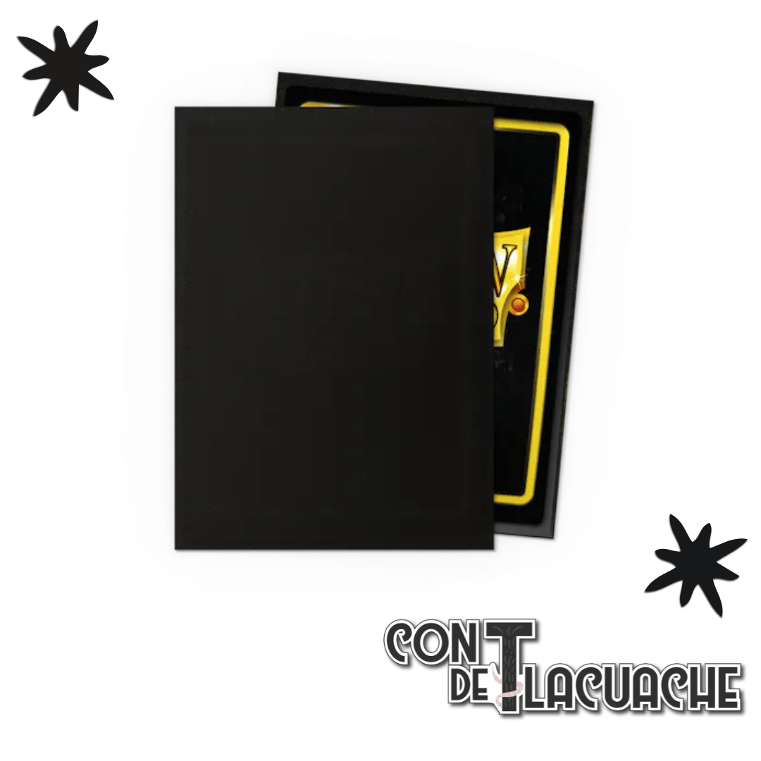 Standard - Matte Jet (100) | Dragon Shield Sleeves - Con T de Tlacuache - Dragonshield