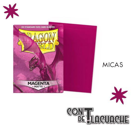 Standard - Matte Magenta (100) | Dragon Shield Sleeves - Con T de Tlacuache - Dragonshield