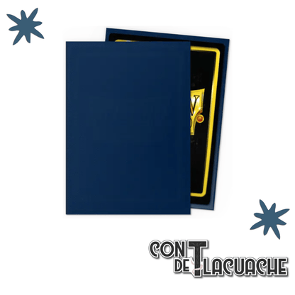 Standard - Matte Midnight Blue (100) | Dragon Shield Sleeves - Con T de Tlacuache - Dragonshield