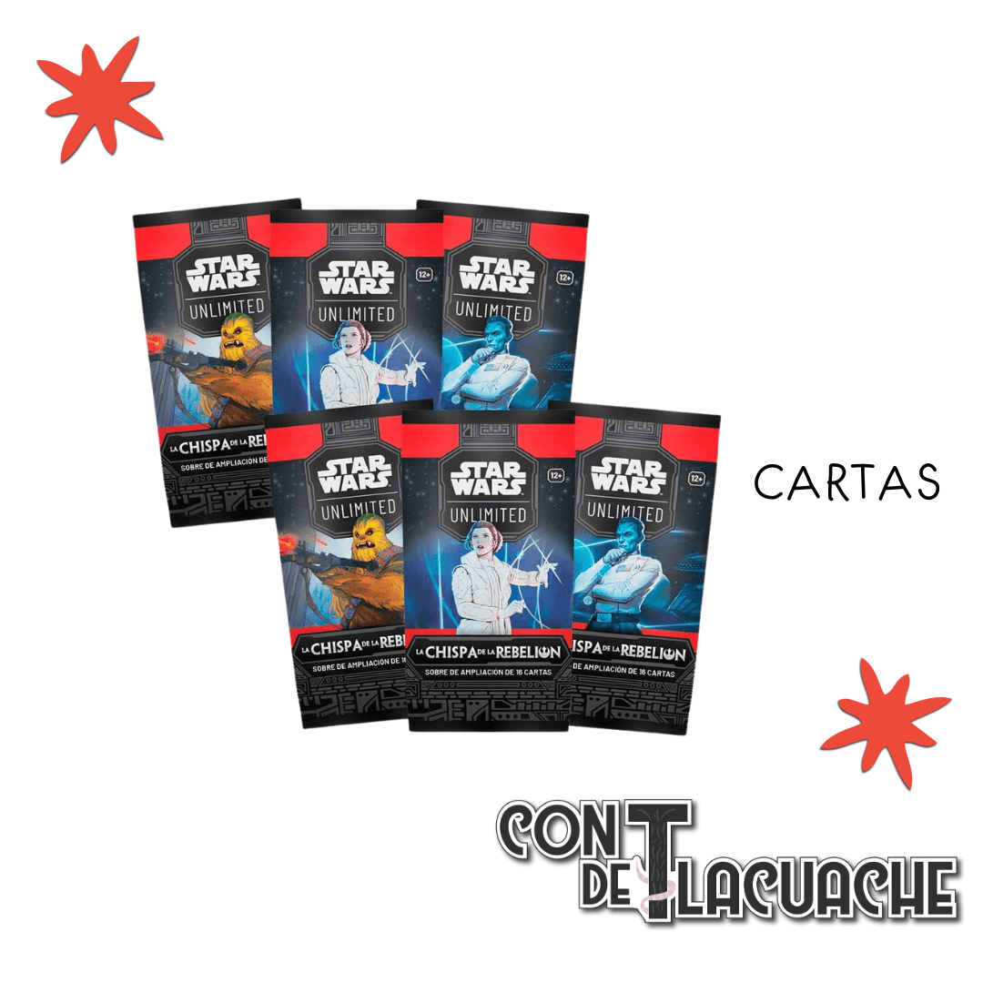 Star wars Unlimited Spark of Rebelión 1 Booster Pack | Fantasy Fligth - Con T de Tlacuache - Fantasy Flight