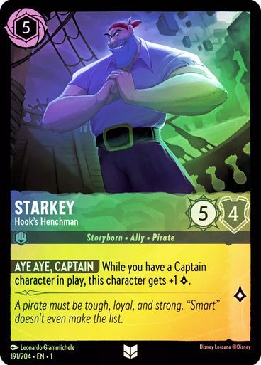 Starkey - Hook's Henchman ( Cold Foil ) - Con T de Tlacuache - Ravensburger