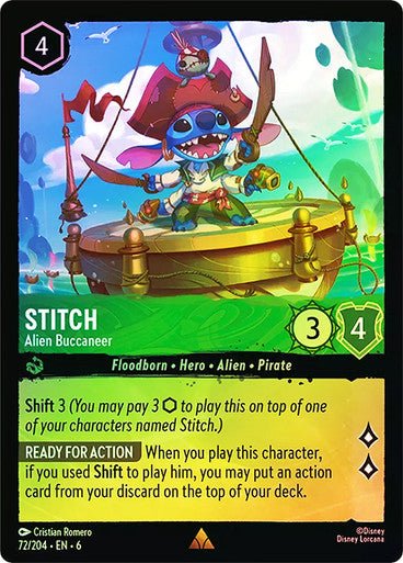 Stitch - Alien Buccaneer ( Cold Foil ) - Con T de Tlacuache - Ravensburger