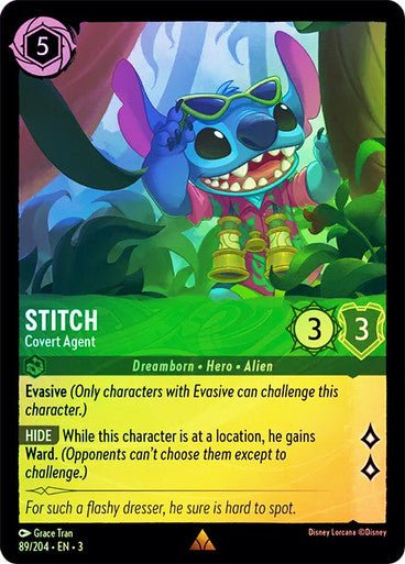 Stitch - Covert Agent (Cold Foil) - Con T de Tlacuache - Ravensburger
