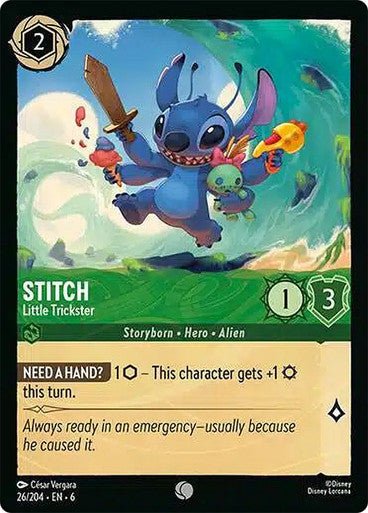 Stitch - Little Trickster ( Non - foil ) - Con T de Tlacuache - Ravensburger