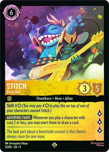 Stitch - Rock Star (Cold Foil) - Con T de Tlacuache - Ravensburger