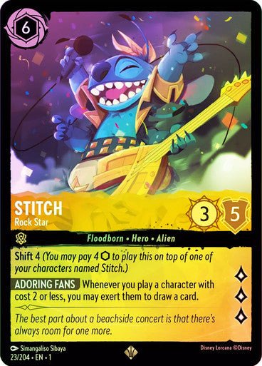 Stitch - Rock Star ( Cold Foil ) - Con T de Tlacuache - Ravensburger