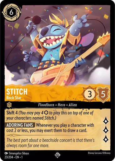 Stitch - Rock Star ( Non - foil ) - Con T de Tlacuache - Ravensburger