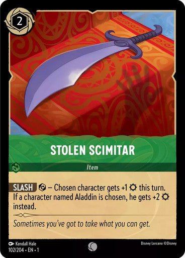 Stolen Scimitar ( Non - foil ) - Con T de Tlacuache - Ravensburger