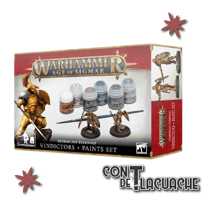 Stormcast Eternals Vindictors + Paints Set | Games Workshop - Con T de Tlacuache - Games Workshop