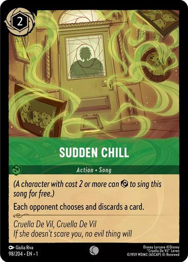 Sudden Chill ( Non - foil ) - Con T de Tlacuache - Ravensburger