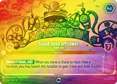 Sugar Rush Speedway - Finish Line ( Inkwash Foil ) - Con T de Tlacuache - Ravensburger