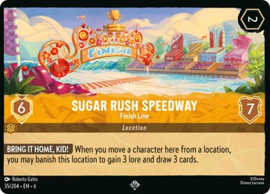 Sugar Rush Speedway - Finish Line ( Non - foil ) - Con T de Tlacuache - Ravensburger