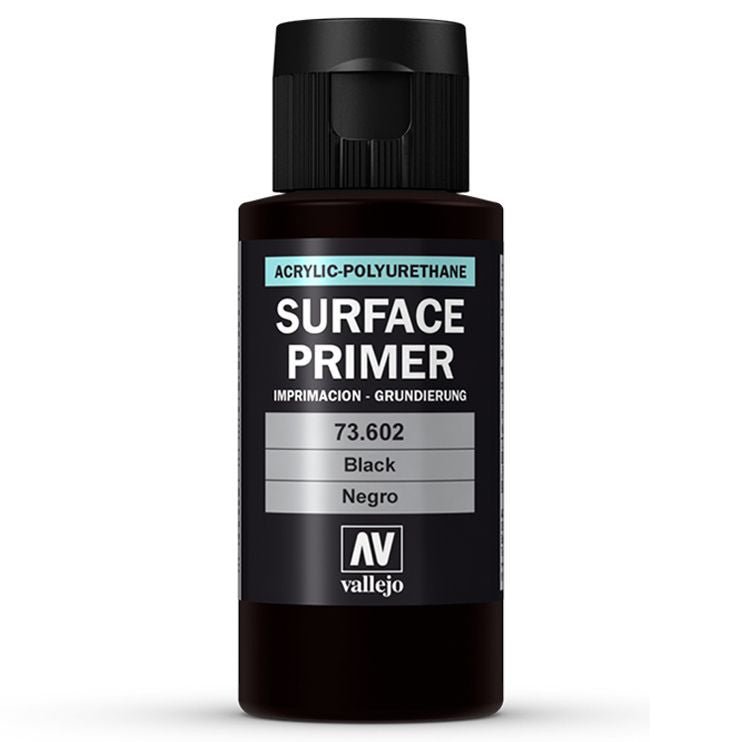 Surface Primer Black (60ml) | Vallejo - Con T de Tlacuache - Vallejo