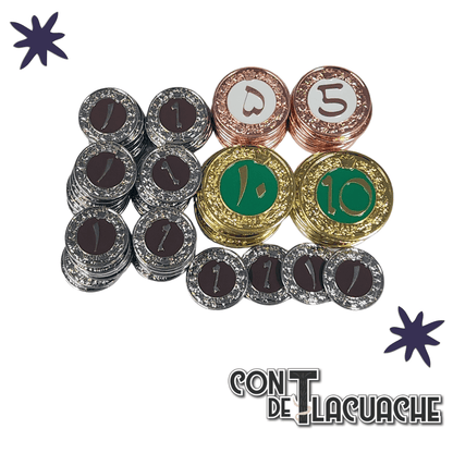Tabriz Metal Coins | Crafty Games - Con T de Tlacuache - Con T de Tlacuache