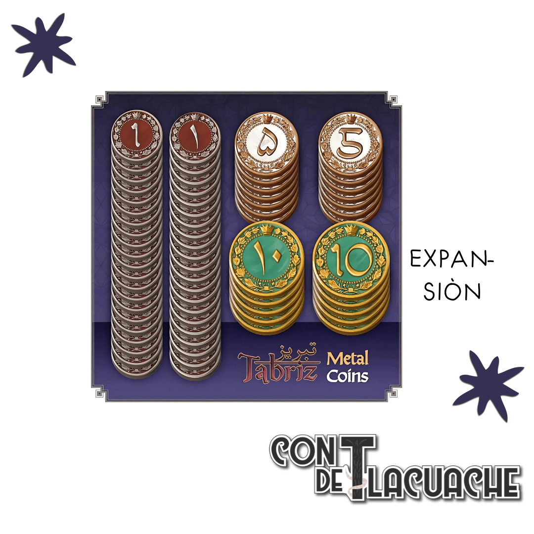 Tabriz Metal Coins | Crafty Games - Con T de Tlacuache - Con T de Tlacuache
