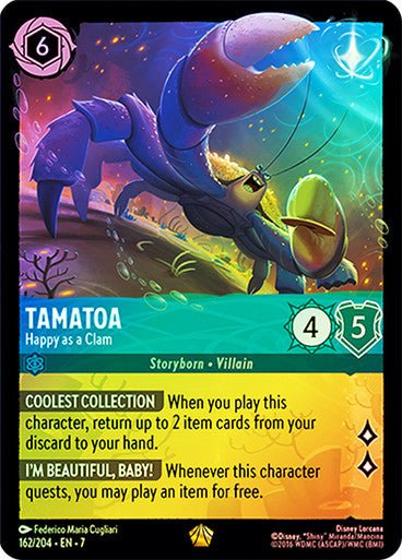 Tamatoa - Happy as a Clam (Cold Foil) - Con T de Tlacuache - Ravensburger