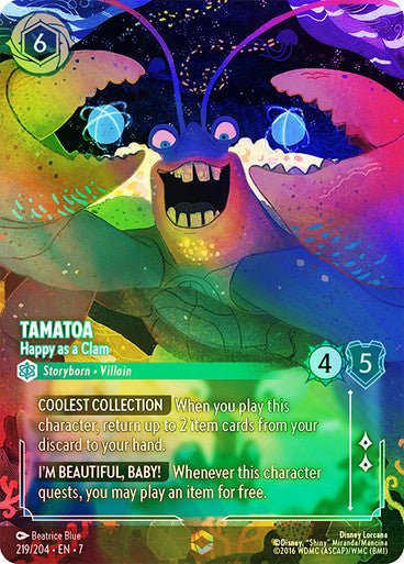 Tamatoa - Happy as a Clam (Inkwash Foil) - Con T de Tlacuache - Ravensburger