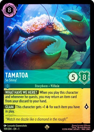 Tamatoa - So Shiny! ( Cold Foil ) - Con T de Tlacuache - Ravensburger