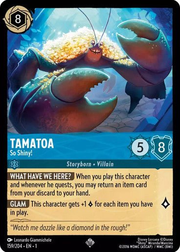 Tamatoa - So Shiny! ( Non - foil ) - Con T de Tlacuache - Ravensburger