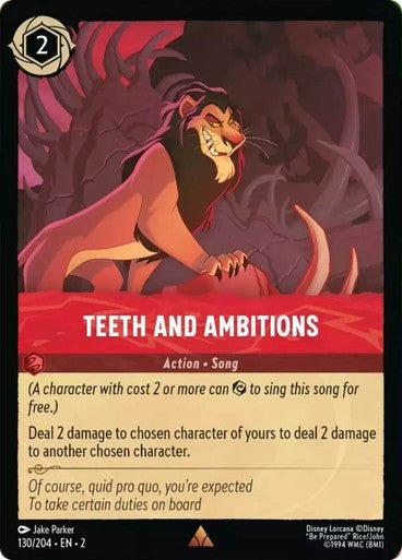 Teeth and Ambitions (Non - foil) - Con T de Tlacuache - Ravensburger