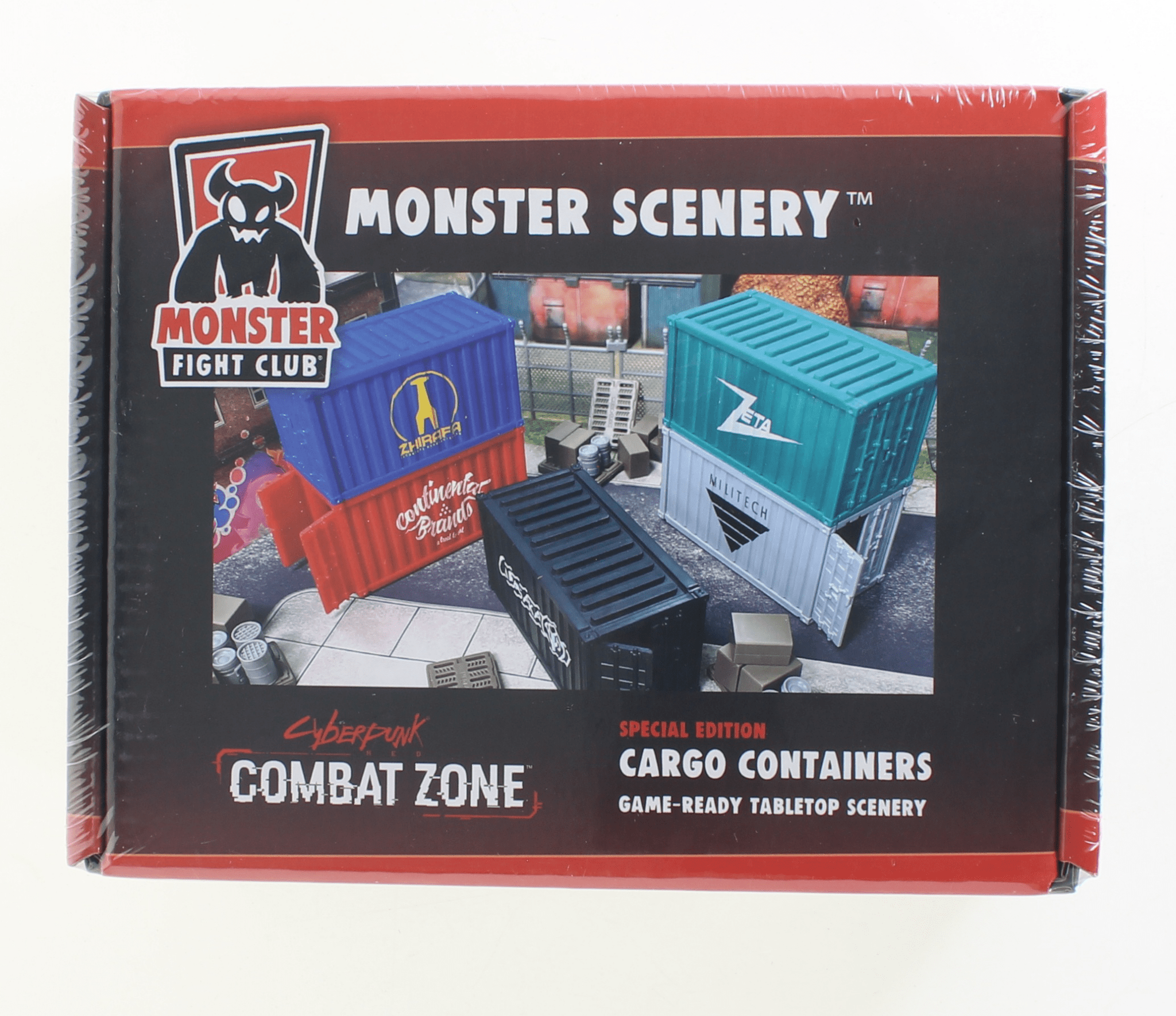 Terrain Cargo Containers (5) | Monster Scenery - Con T de Tlacuache