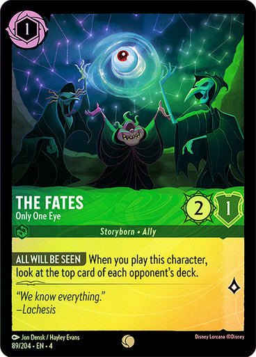 The Fates - Only One Eye ( Cold Foil ) | Ravesburger - Con T de Tlacuache - Ravensburger