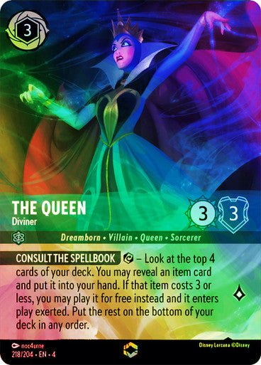 The Queen - Diviner ( Inkwash Foil ) | Ravesburger - Con T de Tlacuache - Ravensburger