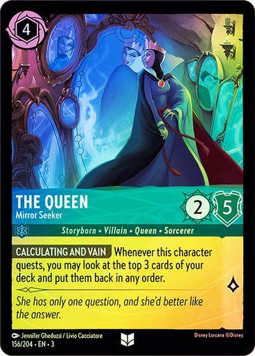 The Queen - Mirror Seeker (Cold Foil) - Con T de Tlacuache - Ravensburger