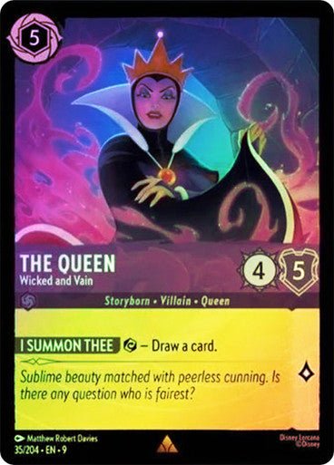 The Queen - Wicked and Vain (Cold Foil) - Con T de Tlacuache - Ravensburger