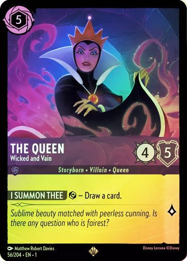 The Queen - Wicked and Vain ( Cold Foil ) - Con T de Tlacuache - Ravensburger