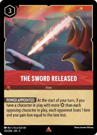 The Sword Released (Non - foil ) - Con T de Tlacuache - Ravensburger